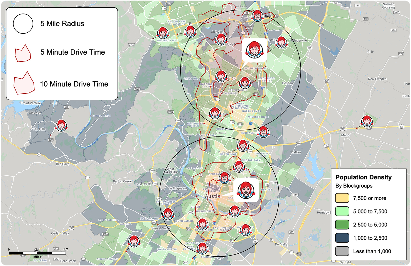 Wendy's locations in Austin, TX